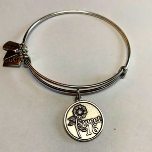 3/$15 Alex and Ani Sweet 16 silver bracelet